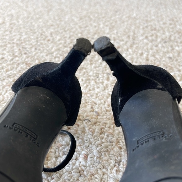 Cole Haan Black Strap Heels - Picture 7 of 8